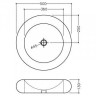 Умывальник накладной Jaquar Fuzion, 50 (FSS-WHT-29901)