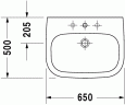 Умивальник підвісний Duravit D-Code, 65 (2310650000)