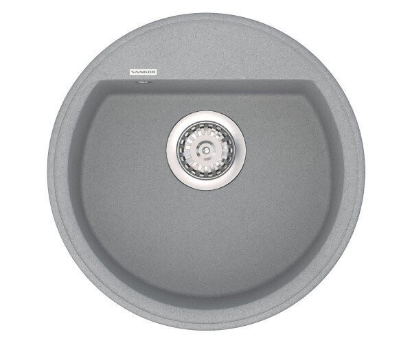 Кухонна мийка гранітна Vankor Easy, 45x45, сірий (EASY EMR 01.45 GRAY)