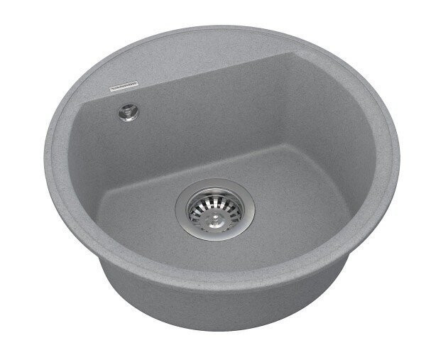 Кухонна мийка гранітна Vankor Easy, 45x45, сірий (EASY EMR 01.45 GRAY)