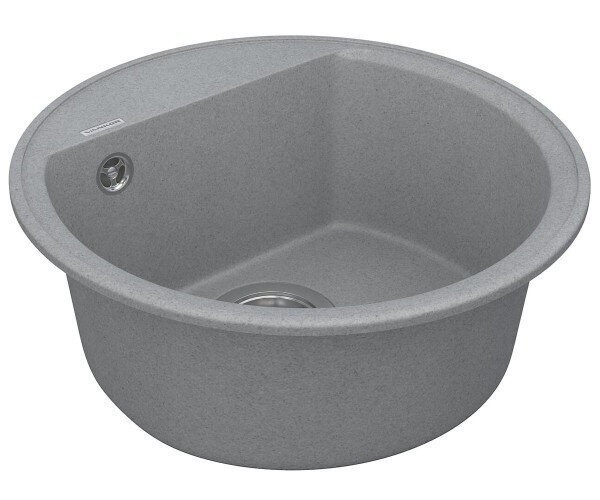 Кухонна мийка гранітна Vankor Easy, 45x45, сірий (EASY EMR 01.45 GRAY)