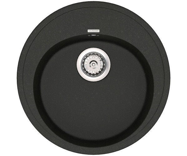 Кухонна мийка гранітна Vankor Sity, 50х50, чорний (SITY SMR 01.50 BLACK)