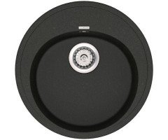 Кухонная мойка гранитная Vankor Sity, 50х50, черный (SITY SMR 01.50 BLACK)