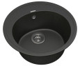 Кухонная мойка гранитная Vankor Sity, 50х50, черный (SITY SMR 01.50 BLACK)