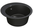 Кухонная мойка гранитная Vankor Sity, 50х50, черный (SITY SMR 01.50 BLACK)