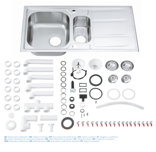 Кухонна мийка сталева Grohe K400, 98x51 (31569SD0)