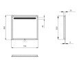 Зеркало в ванную Sanwerk Lava Calipso, 70x65 (ZL0000179)
