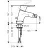 Змішувач для біде Hansgrohe Focus E, одноважільний, хром (31920000)