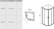 Душова кабіна Ravak Blix BLCP4, 80x80 (3B240C00ZG)