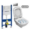 Комплект: Унітаз Kolo Style Rimfree + Інсталяція Geberit Duofix Delta + Кришка + Клавіша Delta 50 (L23120000+458.126.00.1+L20112000+115.135.46.1)
