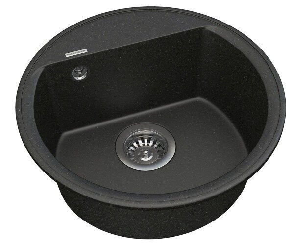 Кухонна мийка гранітна Vankor Easy, 45x45, чорний (EASY EMR 01.45 BLACK)