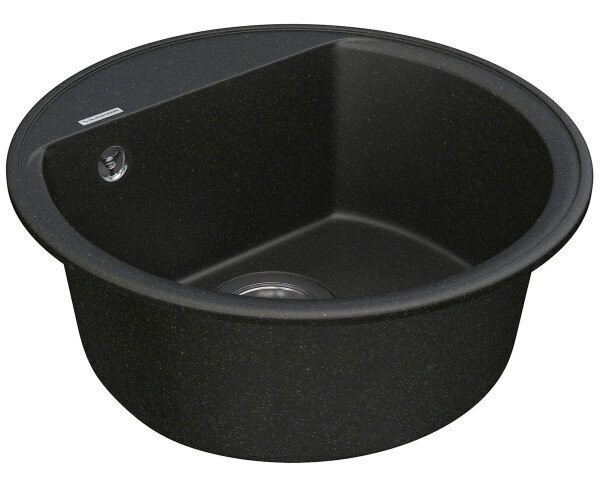 Кухонна мийка гранітна Vankor Easy, 45x45, чорний (EASY EMR 01.45 BLACK)