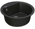 Кухонна мийка гранітна Vankor Easy, 45x45, чорний (EASY EMR 01.45 BLACK)