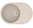 Кухонная мойка гранитная Vankor Sity, 78х50, бежевый (SITY SMO 02.78 BEIGE)