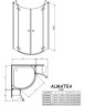 Душевая кабина Radaway Almatea PDD, 90x90 (30502-01-01N)