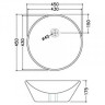 Умывальник накладной Jaquar JDS, 45 (JDS-WHT-25905)