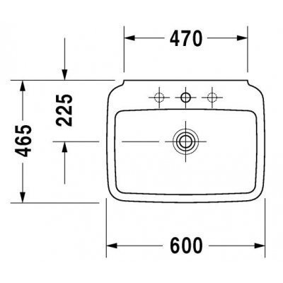 Умывальник подвесной Duravit PuraVida, 60 (2700600000)