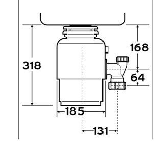 Измельчитель пищевых отходов In-Sink-Erator Model 56 (MODEL 56)