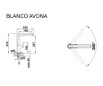 Смеситель для кухни Blanco Avona, однорычажный, хром (521267)