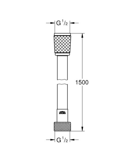 Душевой шланг Grohe Relexaflex, 150 (28151001)