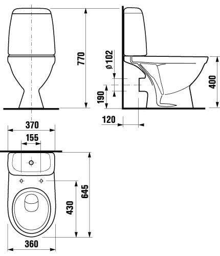 Біде підвісне Jika Lyra Plus (H8303810003021)
