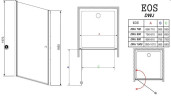 Душові двері Radaway Eos DWJ 80 (37913-01-01N)