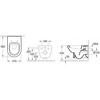 Унитаз подвесной Villeroy&Boch Omnia Architectura (56741001)