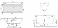 Ванна акриловая Villeroy&Boch Subway, 170x75 (UBA170SUB2V-01)