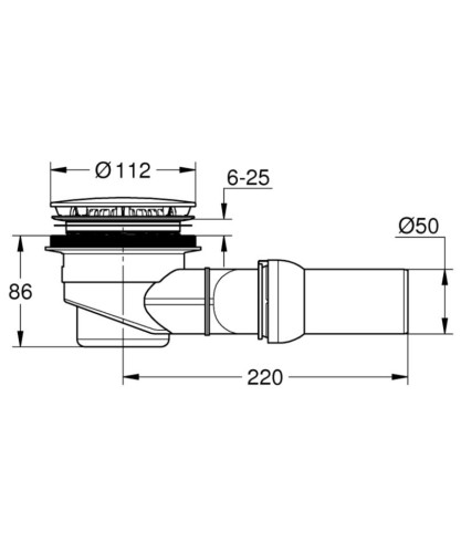 Сифон для душового піддону Grohe (49534000)