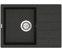 Кухонна мийка гранітна Vankor Easy, 62x44, чорний (EASY EMP 02.62 BLACK)