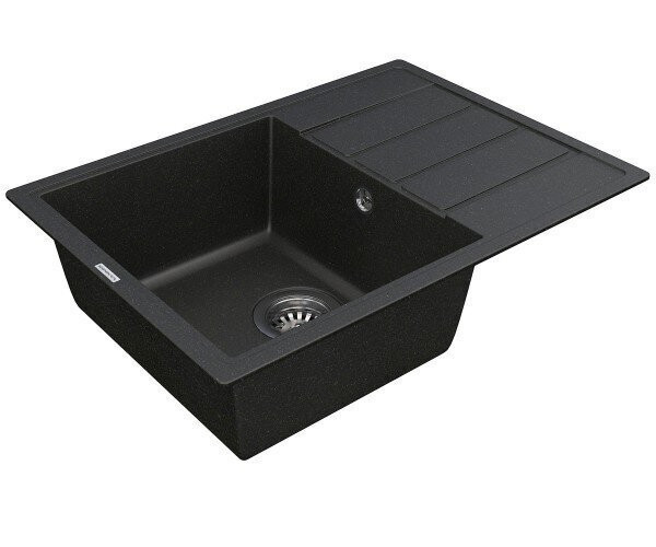 Кухонная мойка гранитная Vankor Easy, 62x44, черный (EASY EMP 02.62 BLACK)