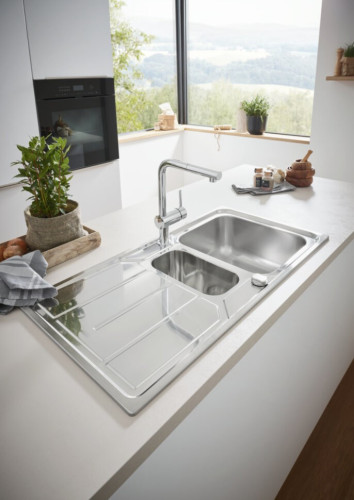 Кухонная мойка стальная Grohe K500, 97x50 (31572SD0)