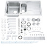 Кухонная мойка стальная Grohe K500, 97x50 (31572SD0)