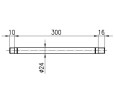 Кронштейн для верхнего душа KFA Armatura Hexa Ring (835-053-00)
