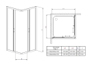 Душевая кабина Radaway Premium Plus, 80x80 (30461-01-01N)