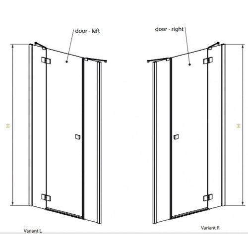 Душевые двери Radaway Essenza New DWJS 140R, правые (385033-01-01R)