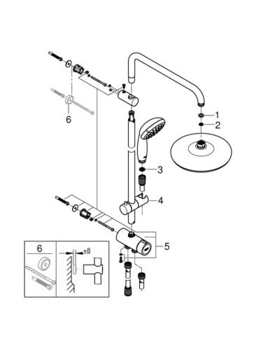 Душевая система Grohe New Tempesta (26381001)