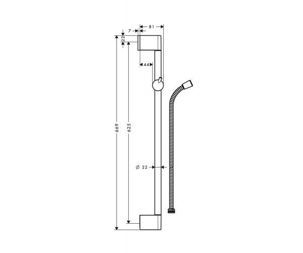 Душевая стойка Hansgrohe Unica (27615000)