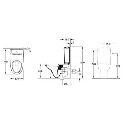 Унитаз напольный Villeroy&Boch Century (665410R1)