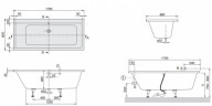 Ванна акриловая Villeroy&Boch Subway, 180x80 (UBA180SUB2V-01)