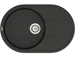 Кухонная мойка гранитная Vankor Sity, 78х50, черный (SITY SMO 02.78 BLACK)