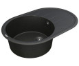 Кухонная мойка гранитная Vankor Sity, 78х50, черный (SITY SMO 02.78 BLACK)