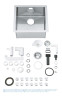 Кухонная мойка стальная Grohe K700, 46x46 (31578SD0)