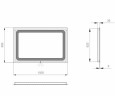 Зеркало в ванную Sanwerk Lava Hella, 100x65 (ZL0000158)