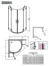 Душевая кабина Radaway Euphoria PDD, левая, 80x80 (383002-01L)