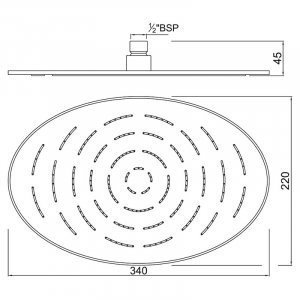 Верхній душ Jaquar Maze (OHS-CHR-1635)