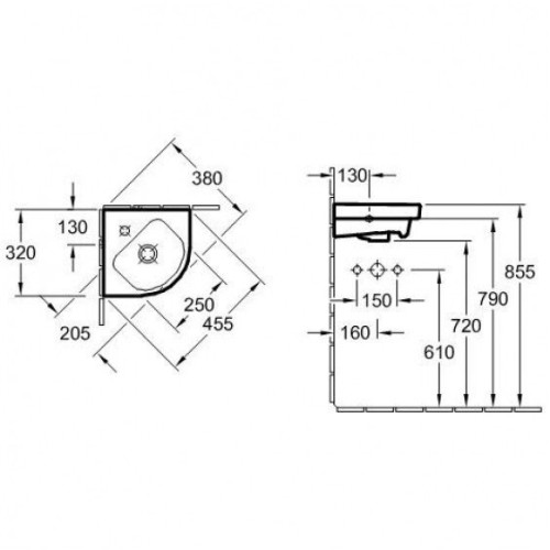 Умивальник підвісний Villeroy&Boch Subway 2.0, 32 (73194501)