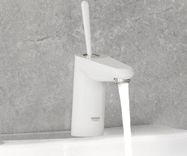 Змішувач для умивальника Grohe Eurodisc, джойстик, білий (23425LS0)
