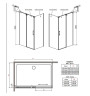 Душевая кабина Radaway Espera KDJ, правая, 100x100 (380130-01R)