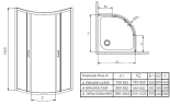 Душевая кабина Radaway Premium Plus, 85x85 (30420-01-01N)